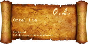 Oczel Lia névjegykártya